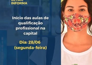 Início das aulas de qualificação profissional na capital