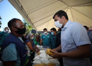 Governador Wilson Lima inaugura feira da ADS em Boa Vista do Ramos