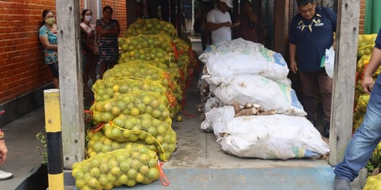 FEI e ADS doam cinco toneladas de pescado e seis toneladas de frutas a comunidades indígenas