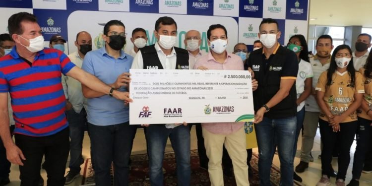 Governador Wilson Lima repassa patrocínio aos times de futebol profissional do Amazonas