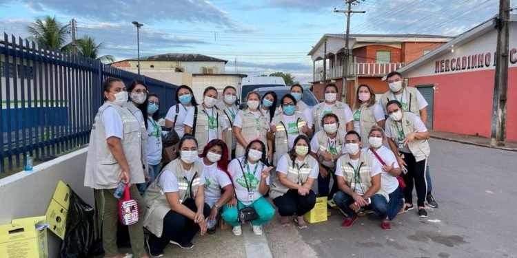 Direito à vida é o lema de servidores voluntários do mutirão Vacina Amazonas
