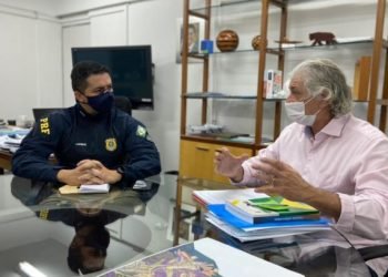 Superintendência da Polícia Rodoviária Federal discute com grupo de trabalho da prefeitura sobre ações de revitalização do Distrito Industrial