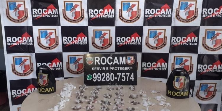 Em Manaus, ações da PMAM resultam em detenções de dois homens, apreensões de arma de fogo com munições e entorpecentes