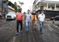 David Almeida fiscaliza recuperação asfáltica na zona Sul de Manaus