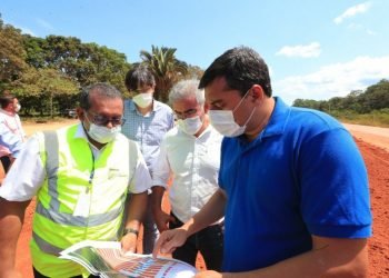 Wilson Lima visita obras de duplicação na AM-070 e em três ramais que vão beneficiar 780 famílias de agricultores