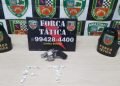 Polícia Militar detém mulher por tráfico de drogas e posse de arma de fogo, na zona norte