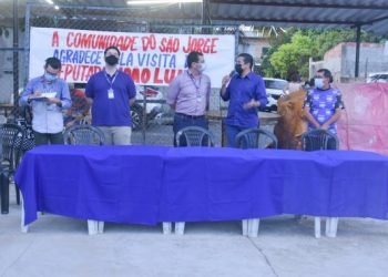 Deputado João Luiz anuncia início de construção de quadra de esportes, no São Jorge
