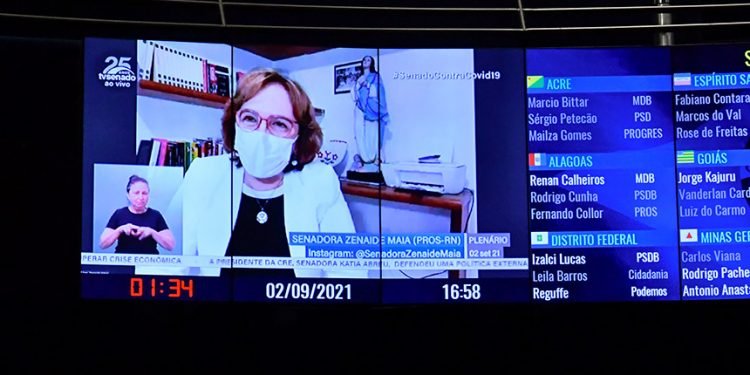 Para Zenaide Maia, governo defende a Pátria e a família só no discurso