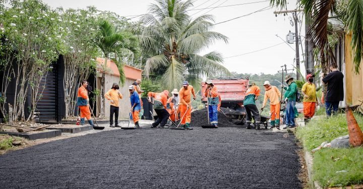 Prefeitura inicia mais um mutirão de infraestrutura para recuperar ruas de Manaus