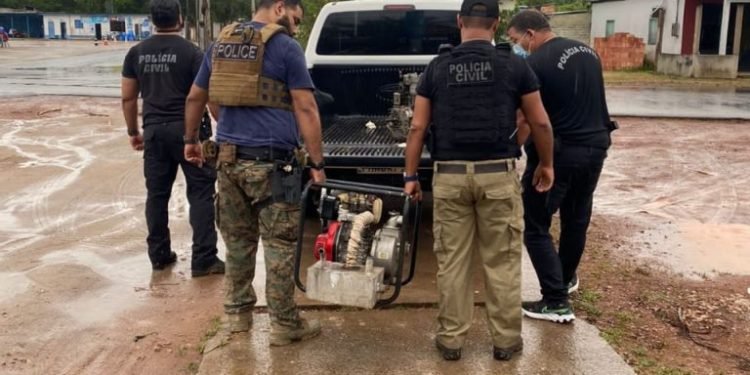 Em Novo Airão, PC-AM deflagra ação policial e detém sete pessoas por furto qualificado e receptação