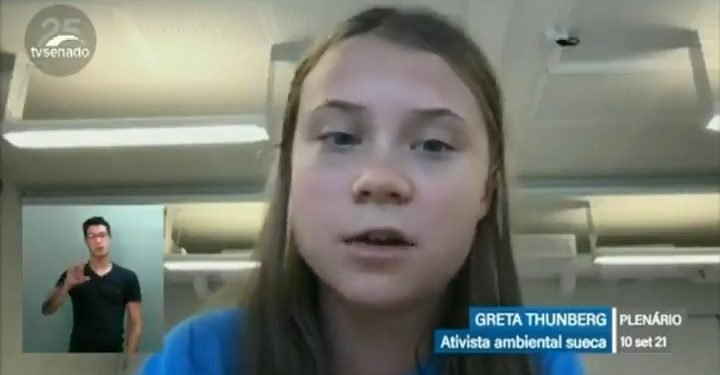 Vídeo: É preciso proteger Amazônia e povos indígenas, defende Greta Thunberg