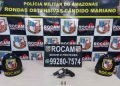 Rocam detém homem por porte de arma após tentativa de fuga na zona norte
