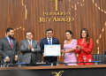 Leitura da Mensagem Governamental e entrega de Título de Cidadão marcam início da nova presidência de Roberto Cidade