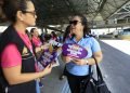 Campanha ‘Deixa de Enxerimento’ sensibiliza usuários de ônibus no T3 contra importunação sexual de mulheres