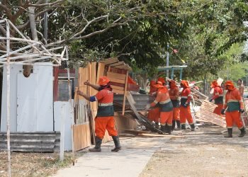 Órgãos estaduais e municipais realizam ação para evitar reocupação de área remanescente do Prosamin
