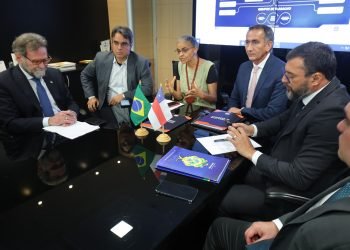 Wilson Lima e ministros Waldez Góes e Marina Silva anunciam força-tarefa para enfrentamento da estiagem no Amazonas