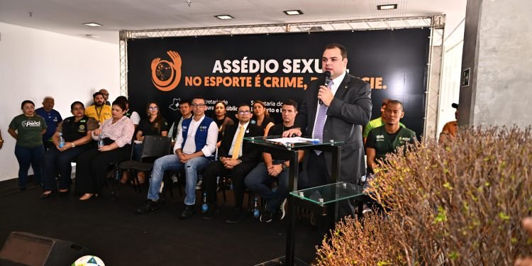 Roberto Cidade reforça combate à violência no esporte durante lançamento de campanha ‘Assédio Sexual no Esporte é Crime. Denuncie!’