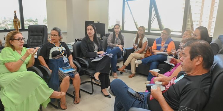Vice-presidente do TJAM e coordenadora da Coij reúne com representantes da Semasc para alinhar ações contra o trabalho infantil
