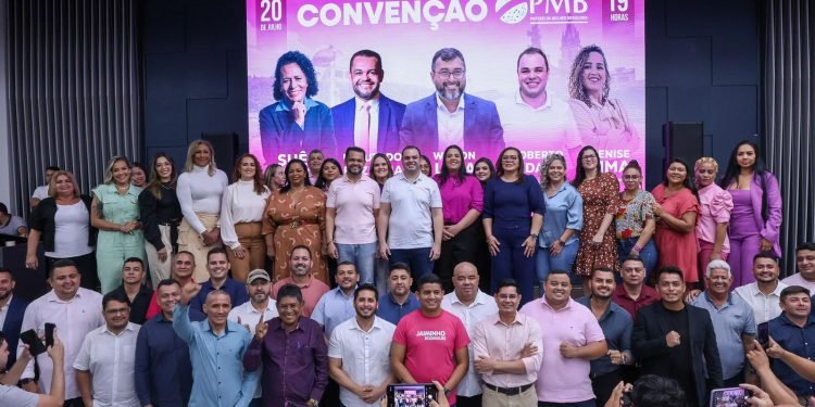 Em convenção, PMB oficializa apoio ao pré-candidato Roberto Cidade à Prefeitura de Manaus