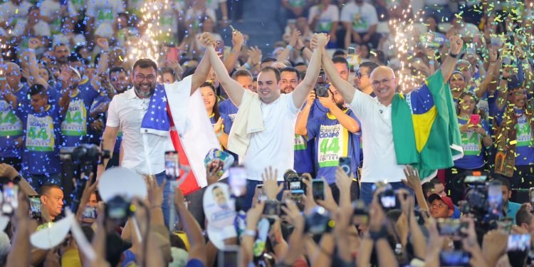 União Brasil confirma candidatura de Roberto Cidade à Prefeitura de Manaus em convenção que reuniu mais de 30 mil pessoas